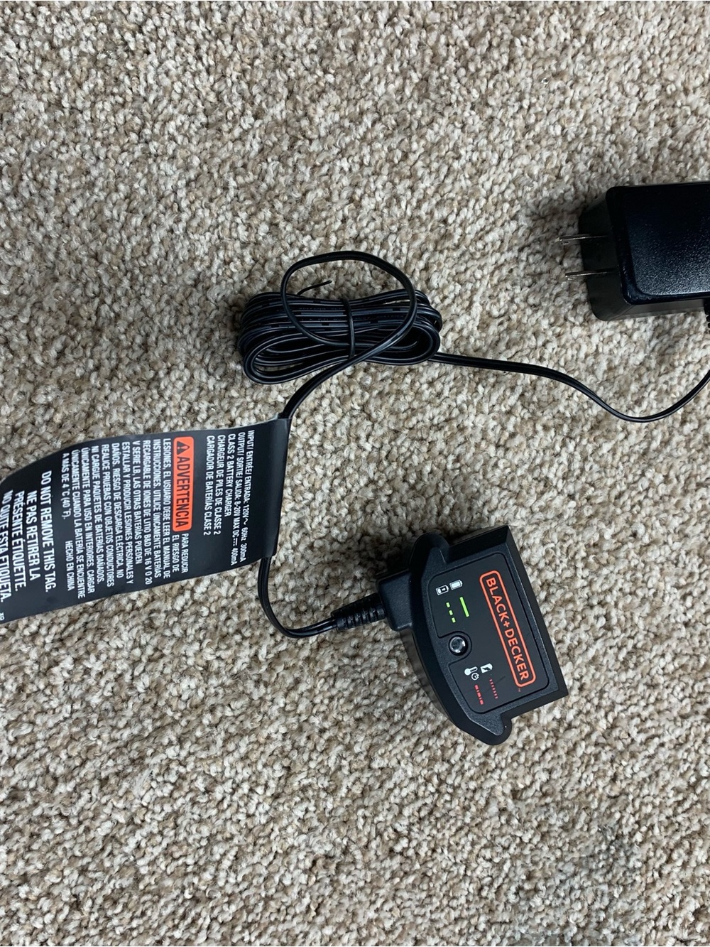 Black & Decker VersaPak Battery Charger VP130 Charger Base & AC Adapter Tested